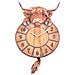 Nemesis Now - Orologio Con Mucca Highland - Foto miniatura 2