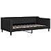 Divano Letto Con Materasso Nero 90x190 Cm In Tessuto - Foto miniatura 6