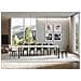 Tavolo Allungabile 90x180/284 Cm Linea Telaio Antracite - Bianco Frassino - Foto miniatura 3