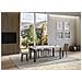 Tavolo Allungabile 90x180/284 Cm Linea Telaio Antracite - Bianco Frassino - Foto miniatura 4