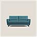 Callisto Divano Letto Matrimoniale In Tessuto Morbido Impermeabile T02 188L x 96P x 97,5H cm Azzurro - Foto miniatura 3