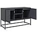 Mobile Tv Antracite 100,5x39x60,5 Cm In Acciaio - Foto miniatura 7