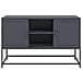 Mobile Tv Antracite 100,5x39x60,5 Cm In Acciaio - Foto miniatura 8