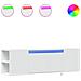 Mobile Tv A Parete Con Luci Led Bianco 135x31x39,5 Cm - Foto miniatura 2