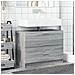 Mobile Lavabo Grigio Sonoma 78x37x59 Cm In Truciolare - Foto miniatura 3