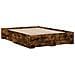 Giroletto Con Cassetti Rovere Fumo 120x200 Cm Legno Multistrato - Foto miniatura 3