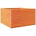 Fioriera Giardino Marrone Cera 80x80x46 Cm Legno Massello Pino - Foto miniatura 5