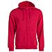 Basic Hoody Full Zip Men Rosso S - Foto miniatura 1