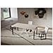 Consolle Allungabile 90x40/300 Cm Saki Cashmere Gambe Bianche - Foto miniatura 2