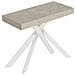 Consolle Allungabile 90x40/300 Cm Saki Cashmere Gambe Bianche - Foto miniatura 1