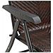 Sedie Pieghevoli da Giardino 4 pz Marroni in Polyrattan - Foto miniatura 3