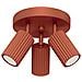 Lampada Da Soffitto Karbon 3p Rosso Ocra Sl. 1639 - Minimalista Lampada Da Soffitto Ocra Rossa 18x19.5x19.5 Cm - Foto miniatura 1