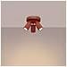 Lampada Da Soffitto Karbon 3p Rosso Ocra Sl. 1639 - Minimalista Lampada Da Soffitto Ocra Rossa 18x19.5x19.5 Cm - Foto miniatura 3