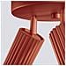 Lampada Da Soffitto Karbon 3p Rosso Ocra Sl. 1639 - Minimalista Lampada Da Soffitto Ocra Rossa 18x19.5x19.5 Cm - Foto miniatura 7