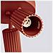 Lampada Da Soffitto Karbon 3p Rosso Ocra Sl. 1639 - Minimalista Lampada Da Soffitto Ocra Rossa 18x19.5x19.5 Cm - Foto miniatura 8