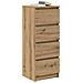 Credenza Rovere Artigianale 37,5x35x99 cm in Legno Multistrato - Foto miniatura 4
