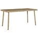 Tavolino Da Giardino Rettangolare Beige 80x40x37 Cm Polyrattan - Foto miniatura 1