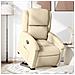 Poltrona Alzapersona Reclinabile Crema in Tessuto - Foto miniatura 2