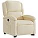 Poltrona Alzapersona Reclinabile Crema in Tessuto - Foto miniatura 4