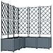 Vaso da Giardino con Trellis 5 pcs Grigio Chiaro 120x120x143 cm - Foto miniatura 1