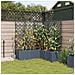Vaso da Giardino con Trellis 5 pcs Grigio Chiaro 120x120x143 cm - Foto miniatura 3