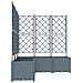 Vaso da Giardino con Trellis 5 pcs Grigio Chiaro 120x120x143 cm - Foto miniatura 5