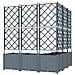 Vaso da Giardino con Trellis 5 pcs Grigio Chiaro 120x120x143 cm - Foto miniatura 6