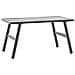 Set Panche Giardino Cuscini 5pz Nere Acciaio Verniciato Polvere - Foto miniatura 4