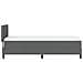 Letto Box Spring con Materasso Grigio Scuro 80x200 cm Tessuto - Foto miniatura 9