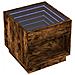 Tavolino da Salotto con LED Infinity Rovere Fumo 50x50x50 cm - Foto miniatura 3