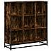Libreria Rovere Fumo 97,5x33x107,5 cm Legno Multistrato&Metallo - Foto miniatura 1