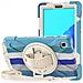 Custodia Per Samsung Galaxy Tab A7 10.4” Con Tracolla Blu - Foto miniatura 1