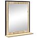 Set di Mobili da Bagno  in 3 Pezzi Rovere Chiaro Legno Ingegnerizzato, Specchio da Bagno  con Mensola Rovere Chiaro 50x12x60 cm Legno Ingegnerizzato - Foto miniatura 5