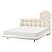 Letto Bouclé Soulisse 180 X 200 Cm Bianco Sporco - Foto miniatura 2