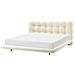 Letto Bouclé Soulisse 180 X 200 Cm Bianco Sporco - Foto miniatura 3