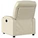 Poltrona reclinabile in similpelle color crema - Foto miniatura 3