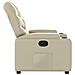 Poltrona reclinabile in similpelle color crema - Foto miniatura 7