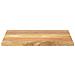 Piano per Tavolo 80x60x3,8 cm Rettangolare Legno Massello Mango - Foto miniatura 3