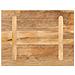 Piano per Tavolo 80x60x3,8 cm Rettangolare Legno Massello Mango - Foto miniatura 5