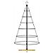 Albero a Cono di Natale con supporto Nero 150 cm Acciaio - Foto miniatura 5