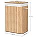 CESTINO PER LA BIANCHERIA Contenitore pieghevole in bambù per il bagno - Foto miniatura 5