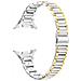 Elegante Bracciale A Tripla Maglia In Acciaio Inossidabile Compatibile Con Samsung Galaxy Watch8/8 Classic Silver+gold - Foto miniatura 1