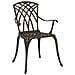 Set di Tavolo da Giardino 3 pcs Bronzo Alluminio pressofuso - Foto miniatura 4