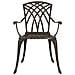 Set di Tavolo da Giardino 3 pcs Bronzo Alluminio pressofuso - Foto miniatura 7
