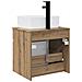 Mobile lavabo da parete Rovere Artigianale 49 x 41 x 63 cm - Foto miniatura 3