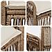 Divano da giardino 2-Numero di posti Beige polyrattan - Foto miniatura 6