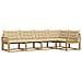 Set di divani da esterno con cuscino 5 pcs Bianco e Beige - Foto miniatura 1
