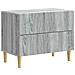 Armadio da Notte con cassetto Grigio Sonoma 62 x 34,5 x 48 cm - Foto miniatura 1