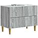 Armadio da Notte con cassetto Grigio Sonoma 62 x 34,5 x 48 cm - Foto miniatura 2
