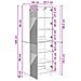Set di armadi 2 pcs 66 x 34,5 x 89,5 cm Legno ingegnerizzato - Foto miniatura 8